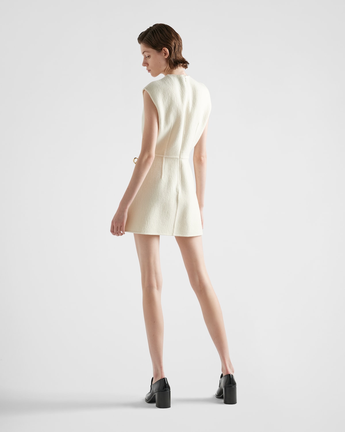 Prada Minivestido De Sarga Lavada