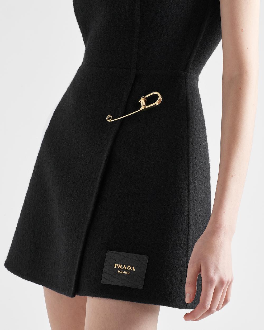 Prada Minivestido De Sarga Lavada