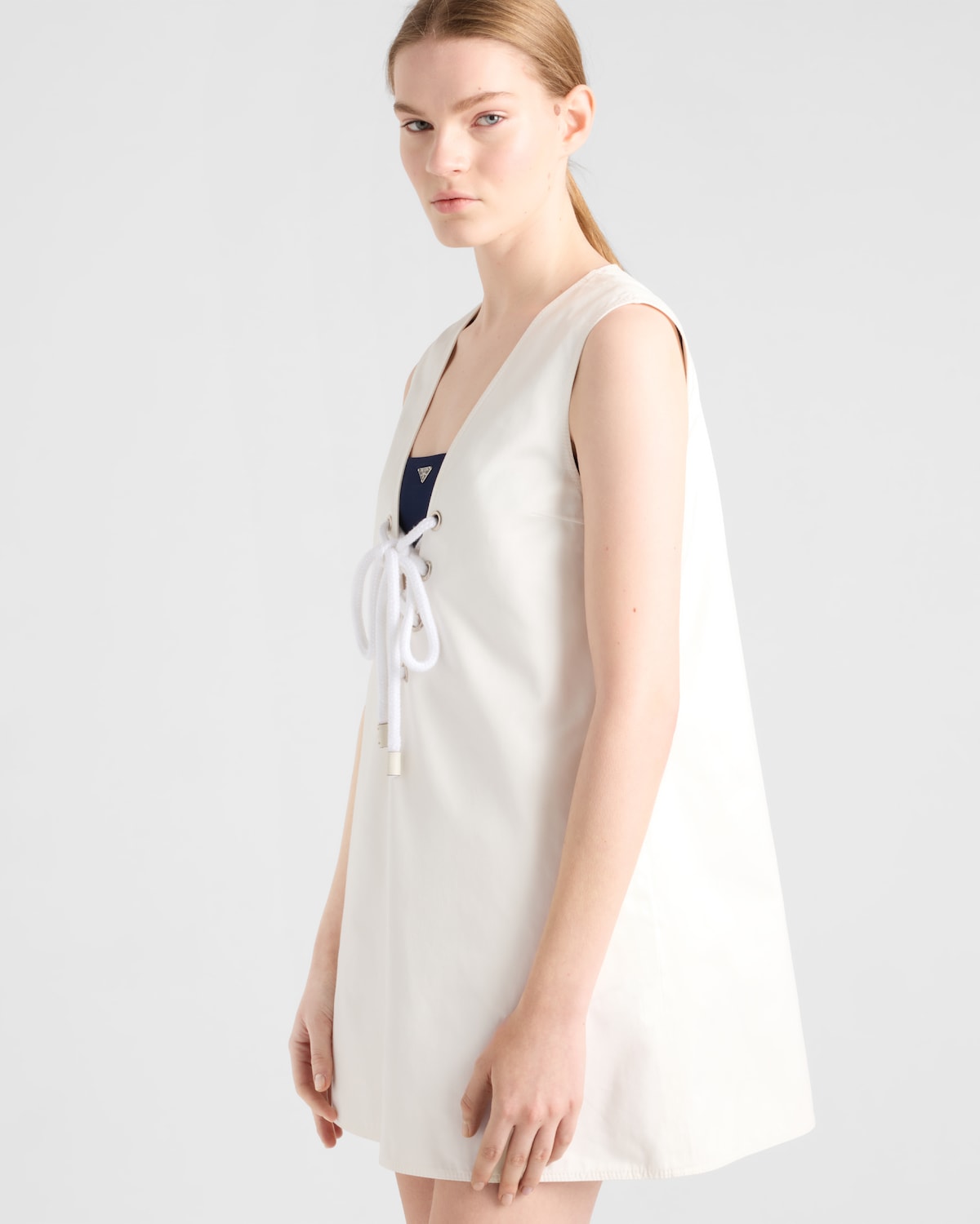 Prada Minivestido De Satén Envejecido