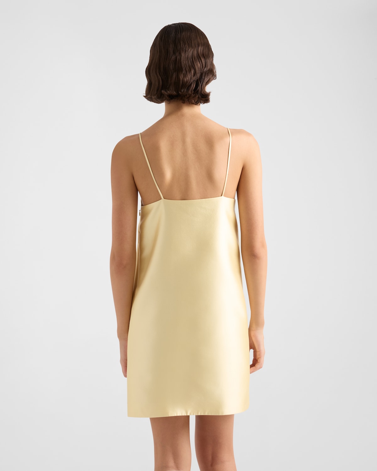 Prada Minivestido De Seda Y Lana Con Bordado