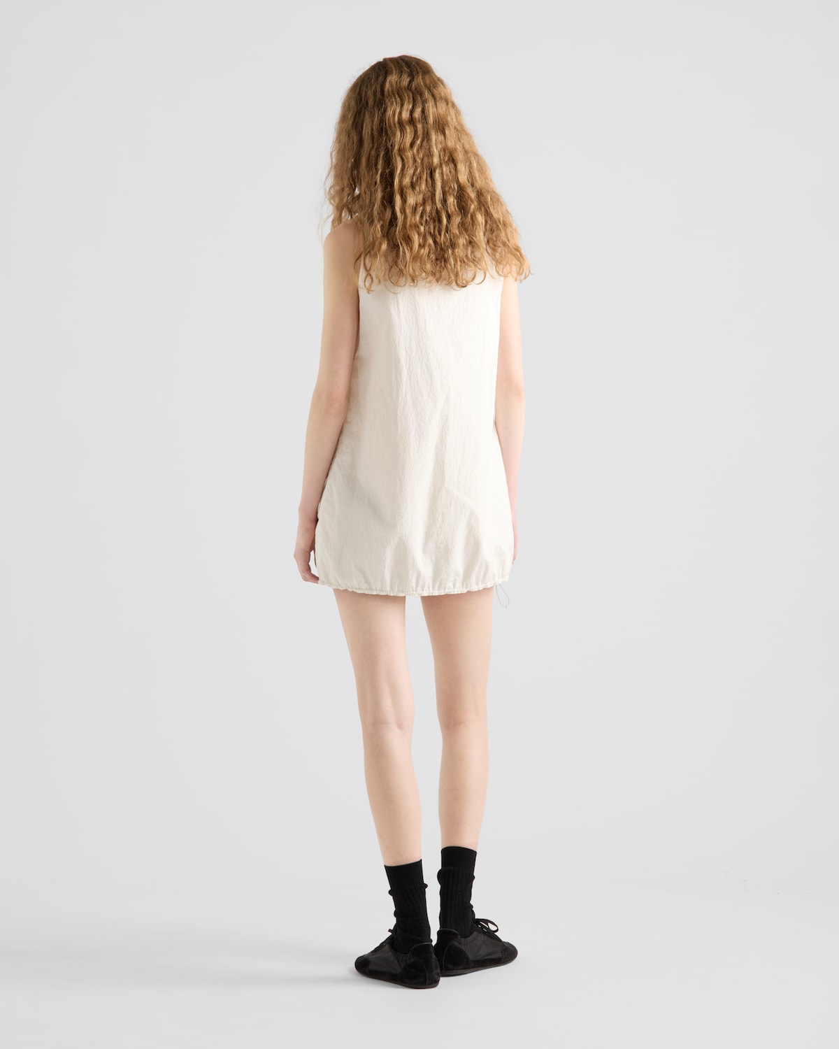 Prada Minivestido Sin Mangas De Pongé Técnico