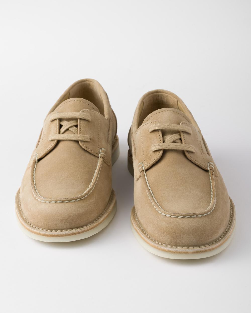 Prada Mocasines De Ante Desteñidos