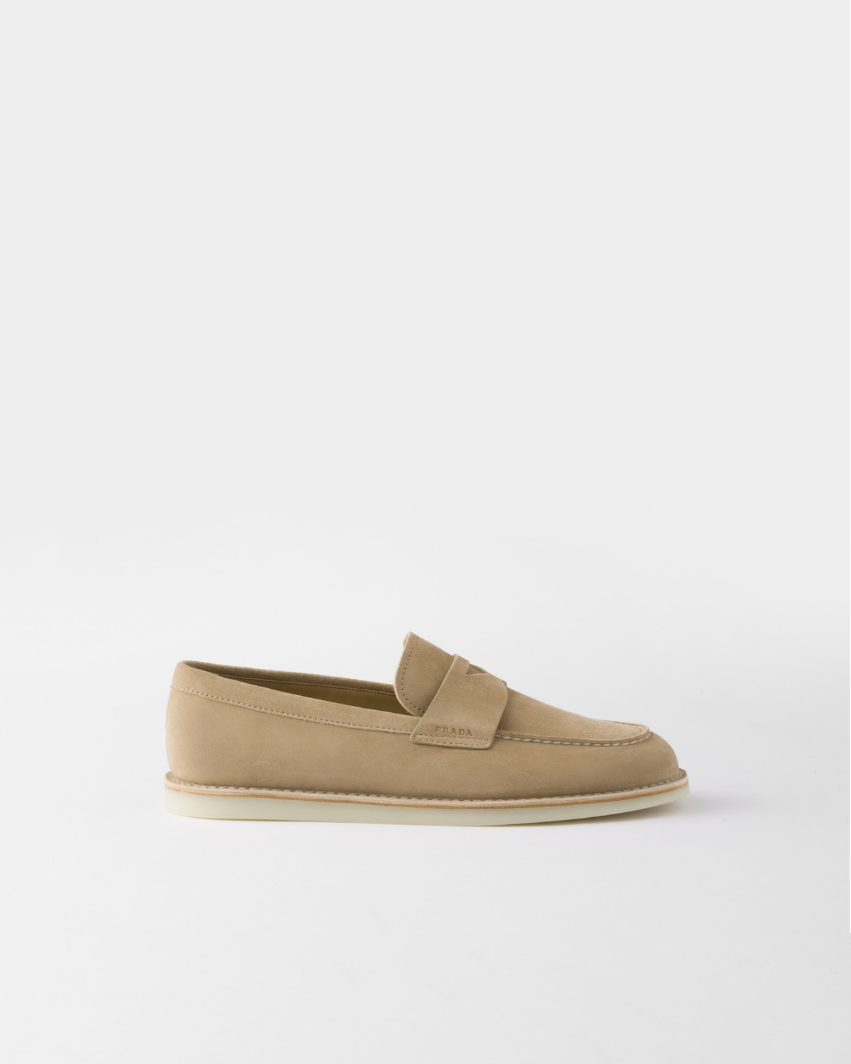 Prada Mocasines de ante desteñidos