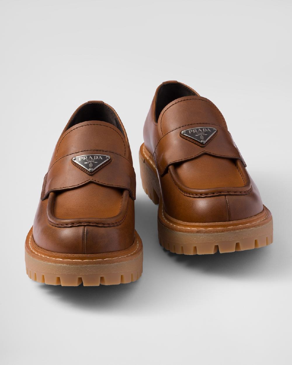 Prada Mocasines De Piel