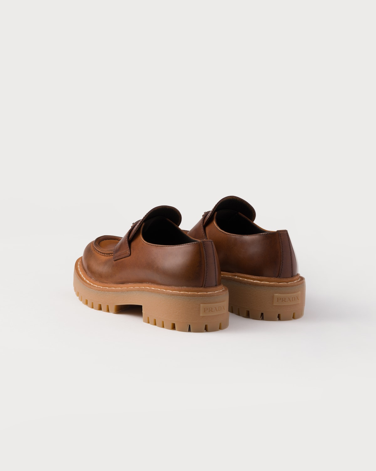 Prada Mocasines De Piel