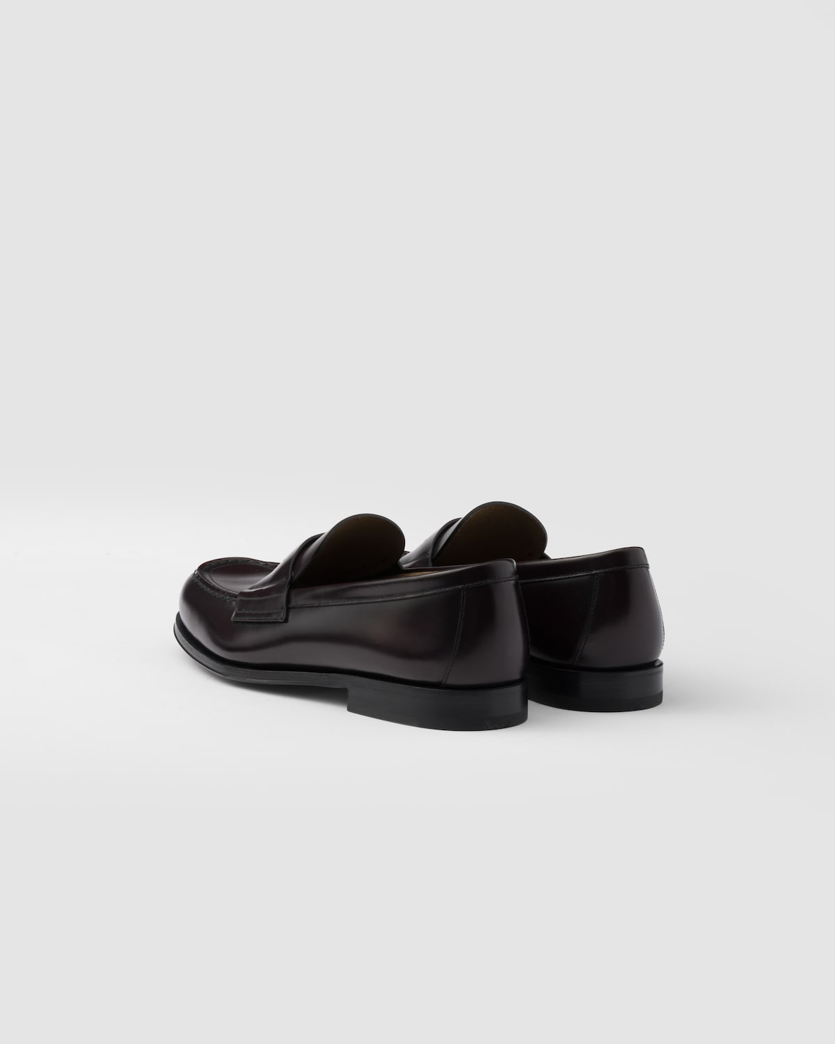 Prada Mocasines De Piel Cepillada