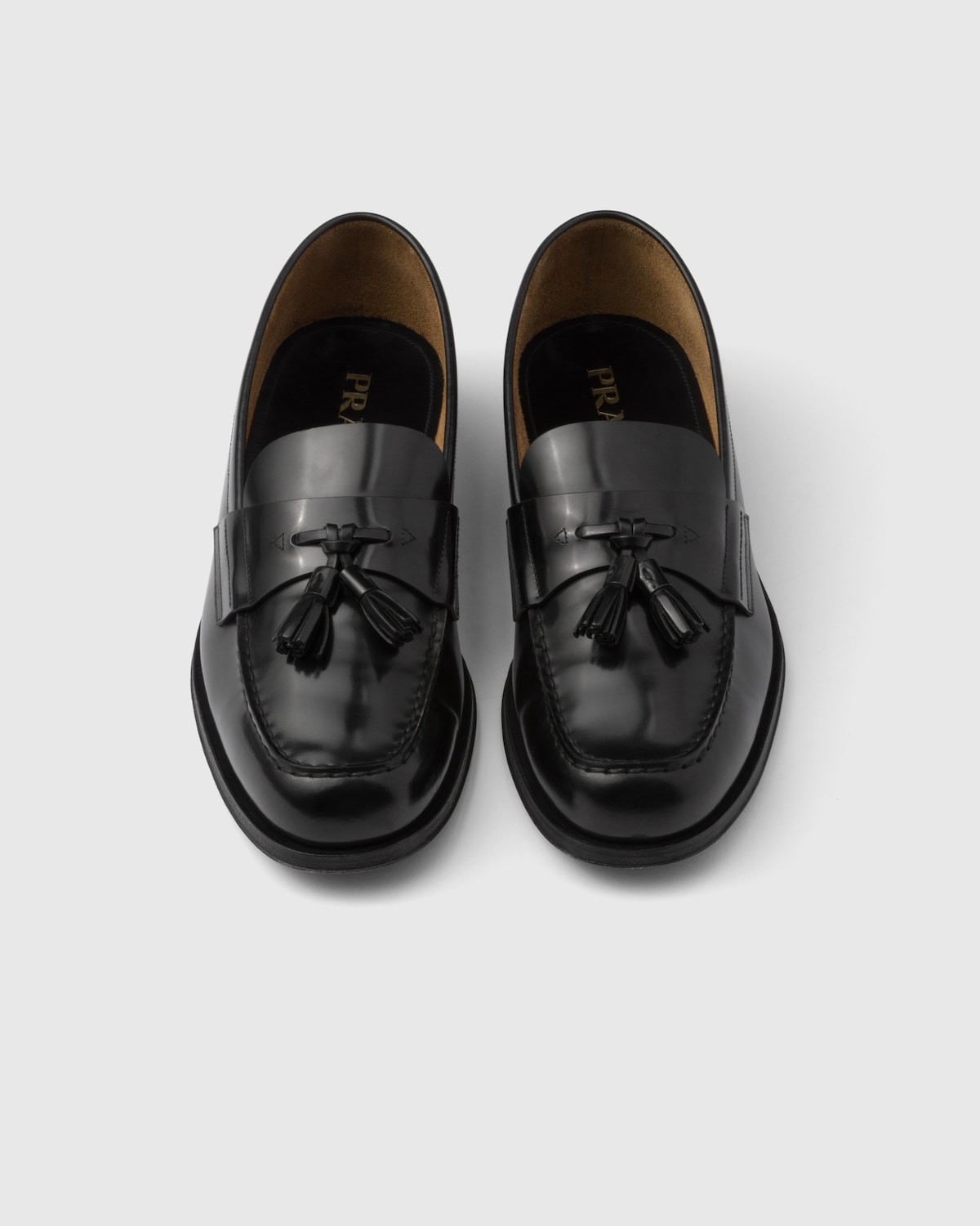 Prada Mocasines De Piel Cepillada