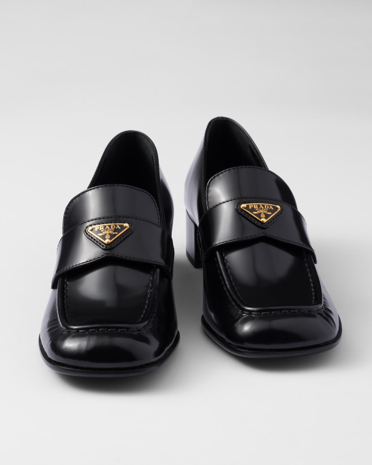 Prada Mocasines De Piel Cepillada