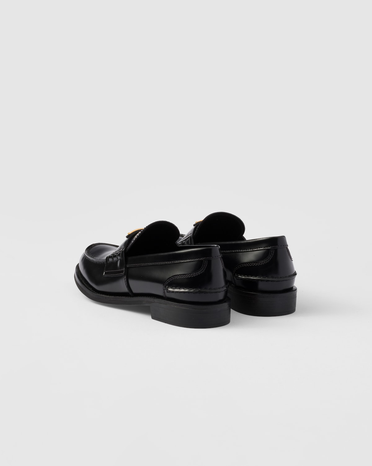 Prada Mocasines De Piel Cepillada