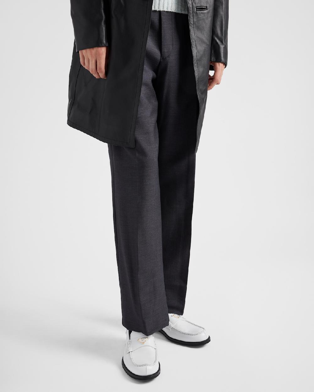 Prada Mocasines De Piel Cepillada