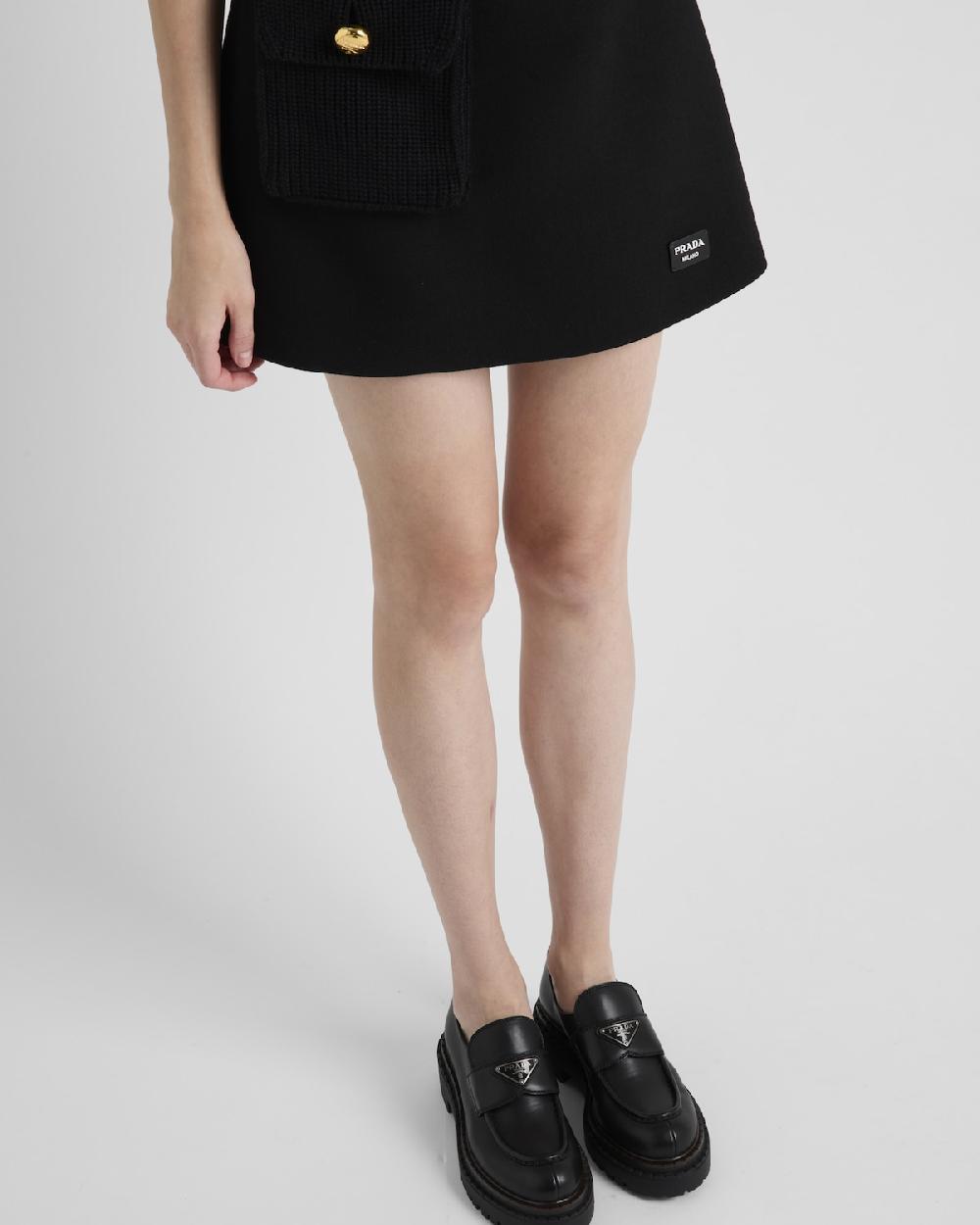 Prada Mocasines Double Chocolate De Piel