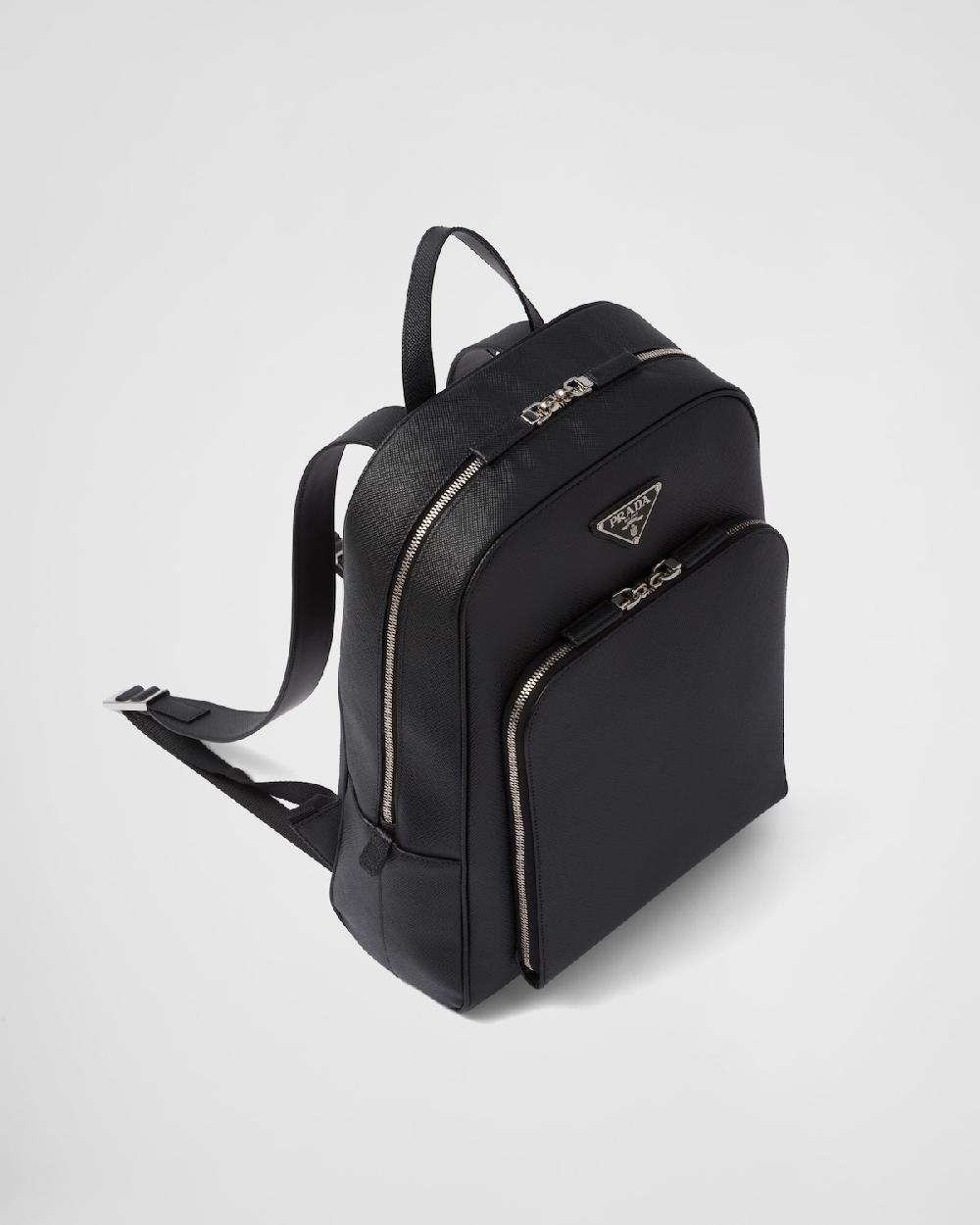 Prada Mochila De Piel Saffiano