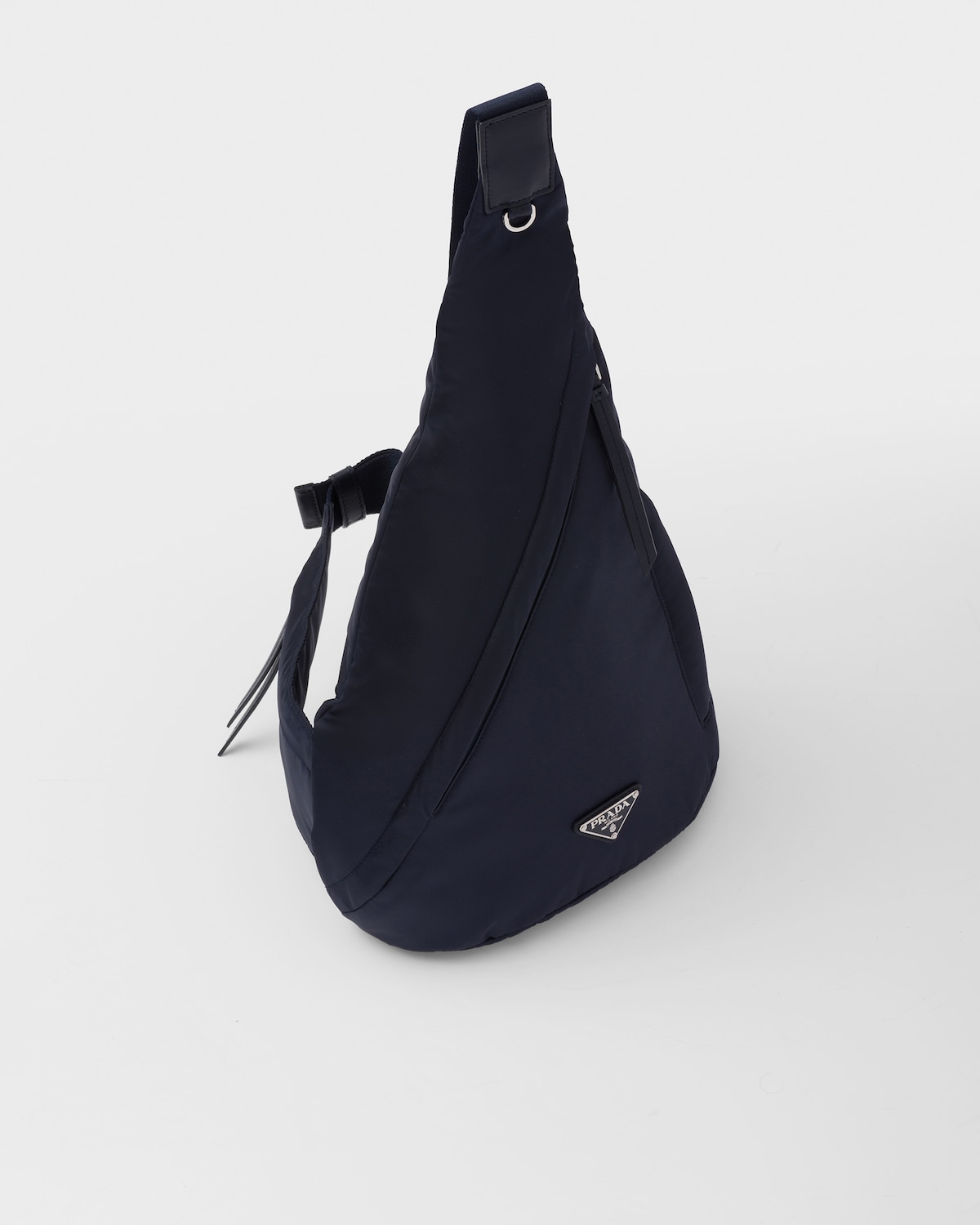 Prada Mochila De Piel Y Re-Nylon