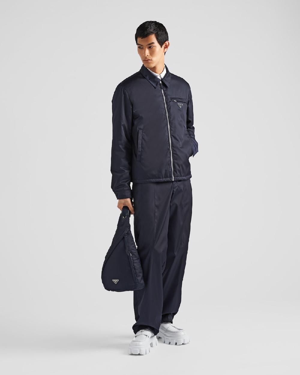 Prada Mochila de piel y Re-Nylon