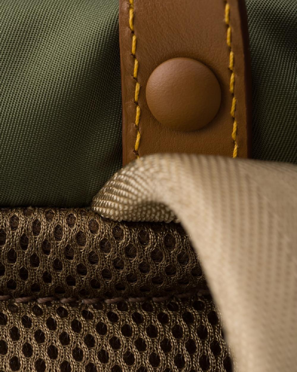 Prada Mochila De Piel Y Re-Nylon