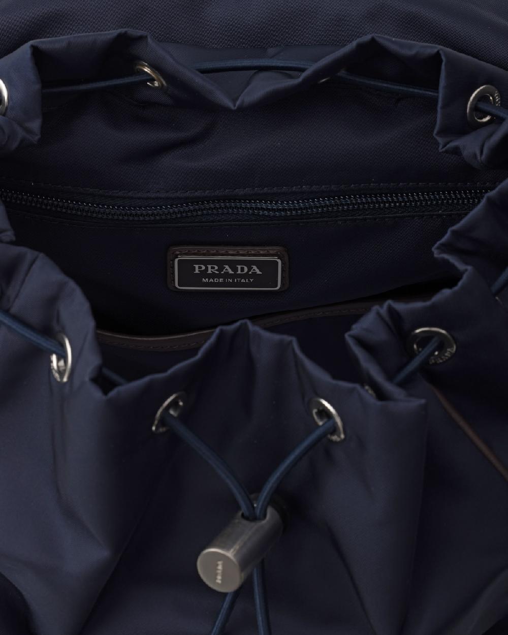 Prada Mochila De Re-Nylon Y Piel