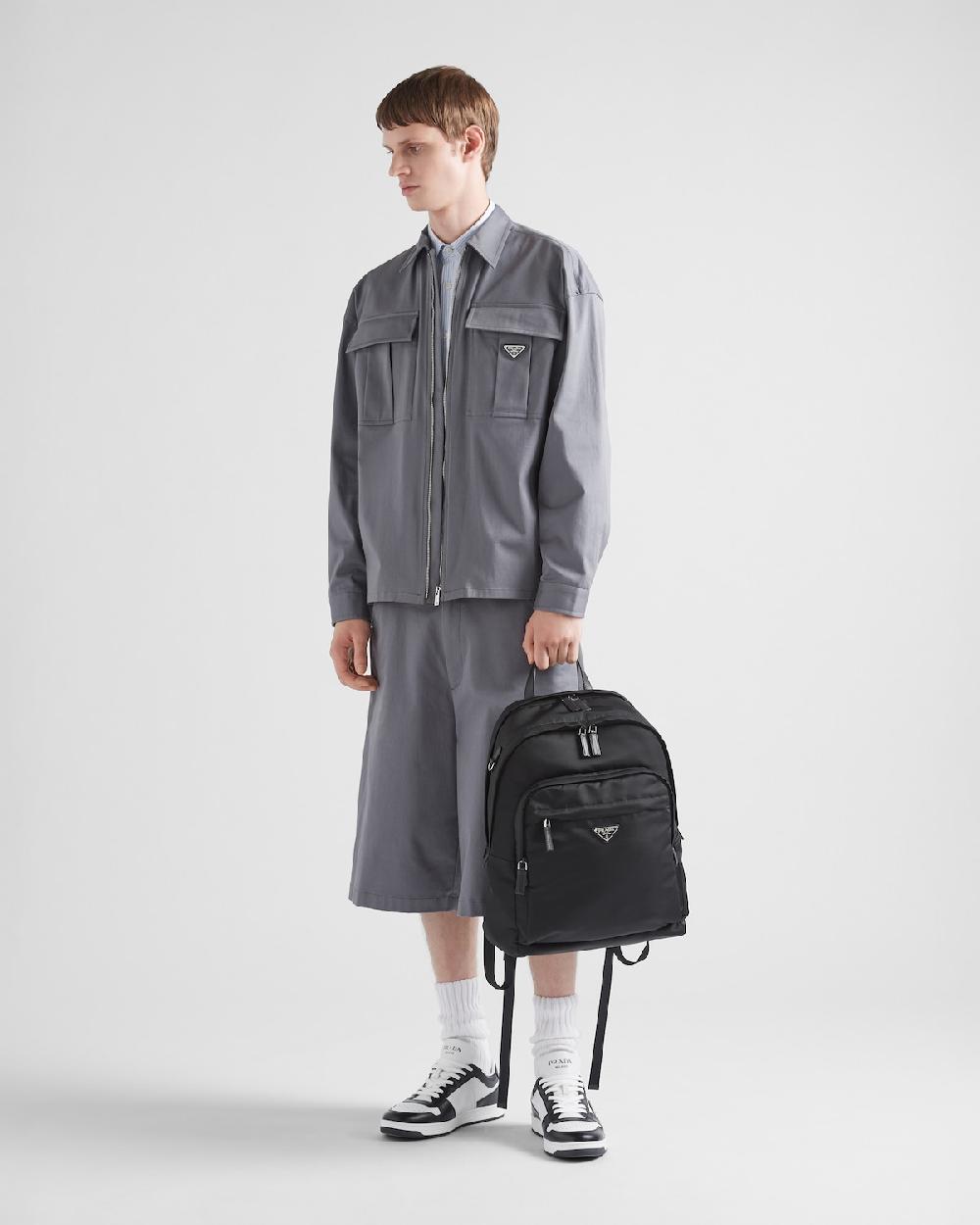 Prada Mochila de Re-Nylon y piel Saffiano