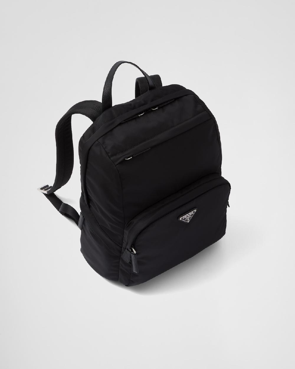 Prada Mochila De Re-Nylon Y Piel Saffiano