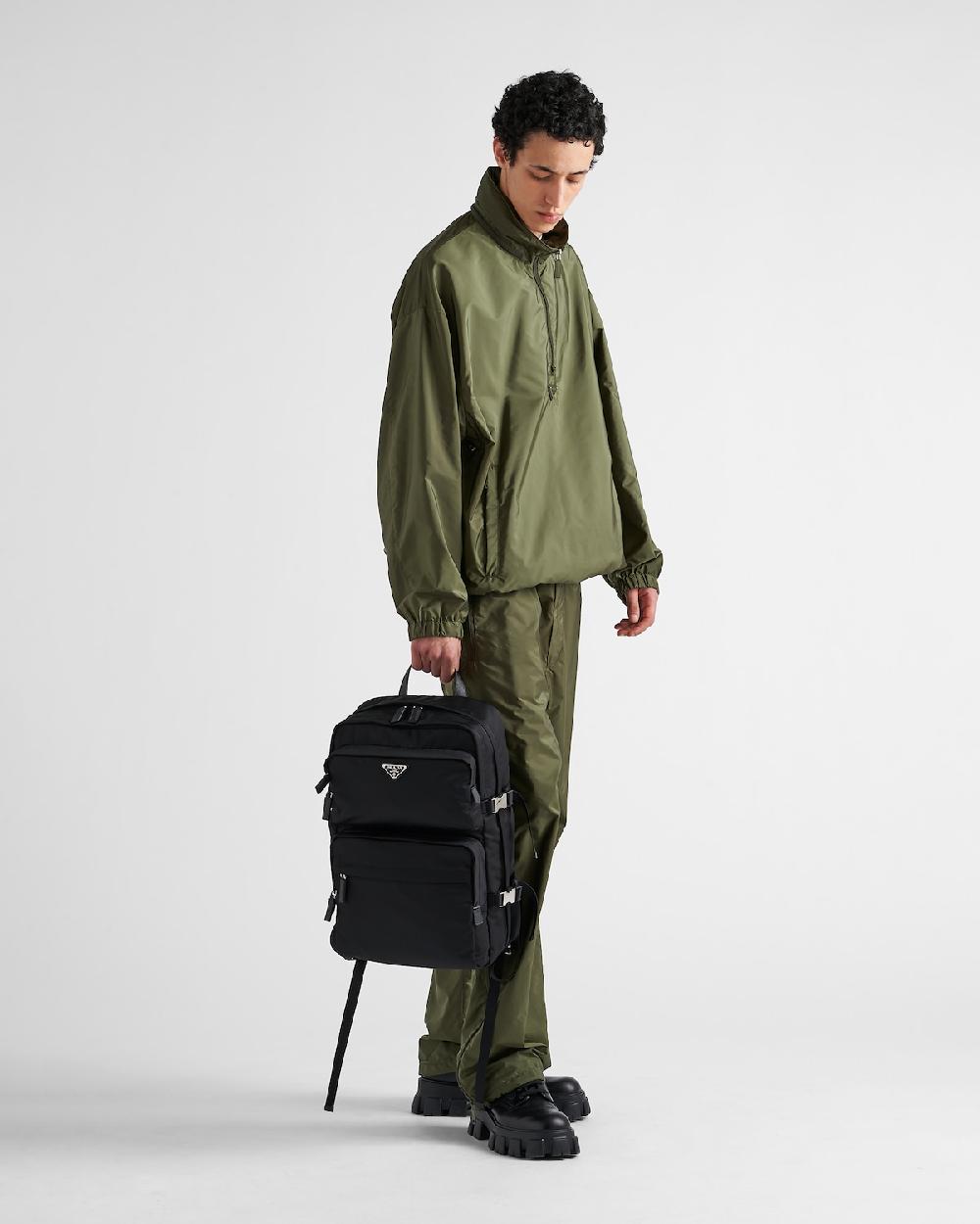 Prada Mochila de Re-Nylon y piel Saffiano