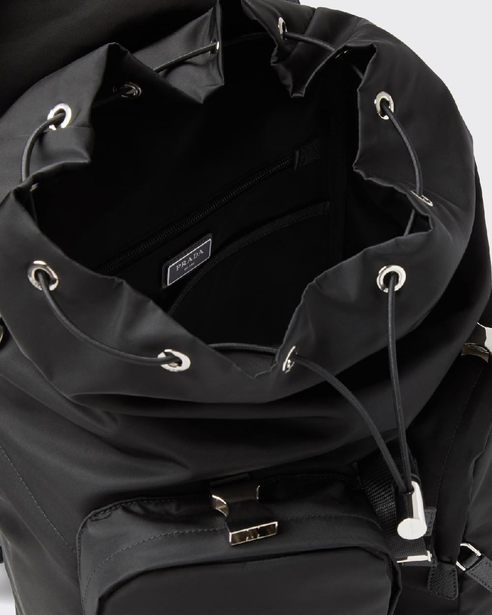 Prada Mochila De Re-Nylon Y Piel Saffiano
