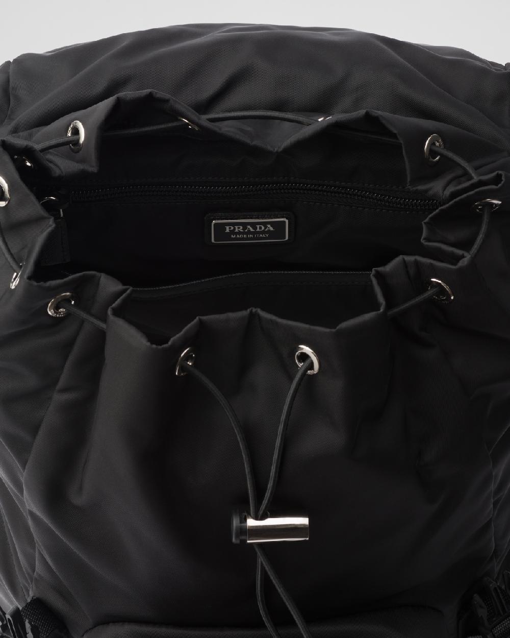 Prada Mochila De Re-Nylon Y Piel Saffiano