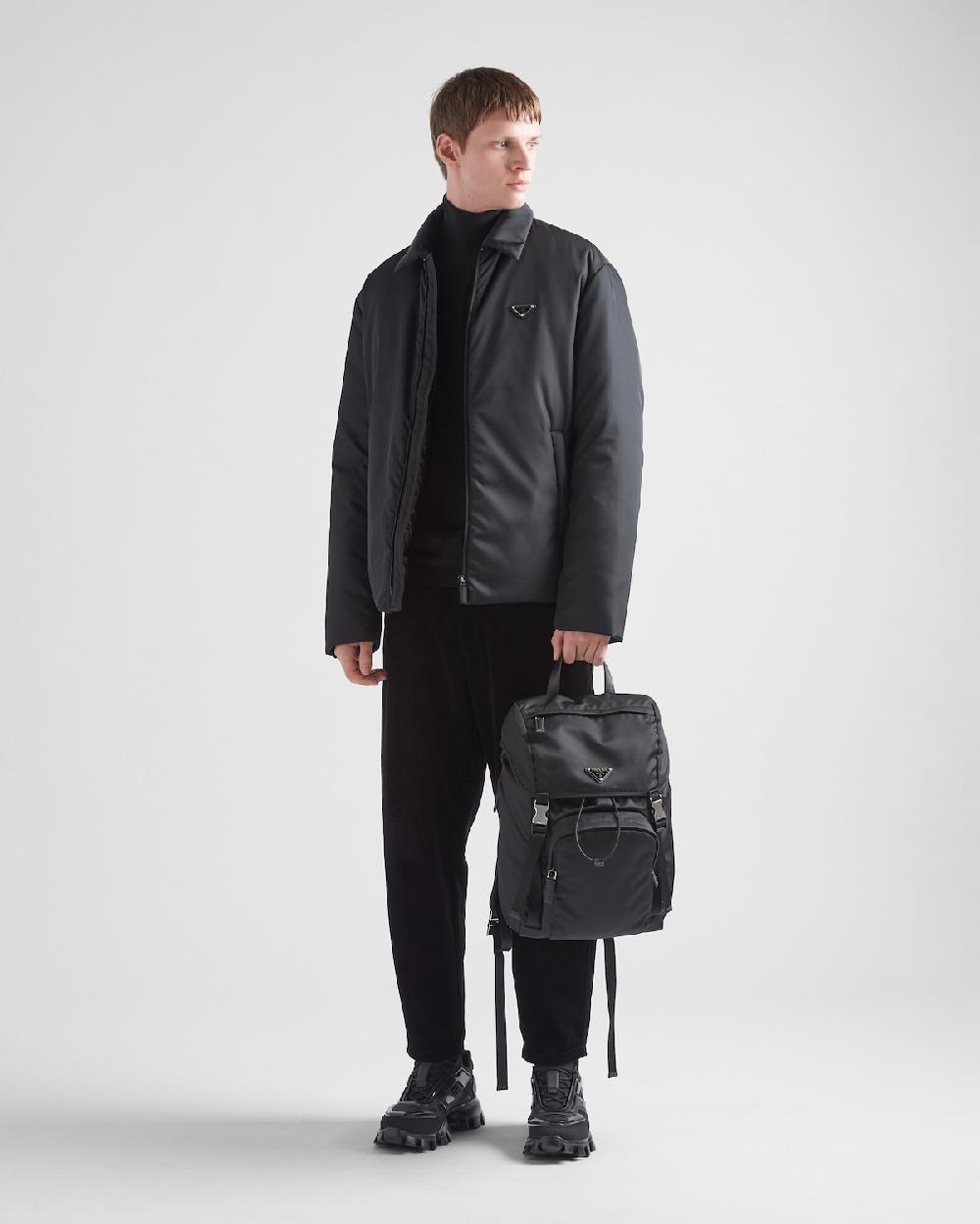 Prada Mochila de Re-Nylon y piel Saffiano