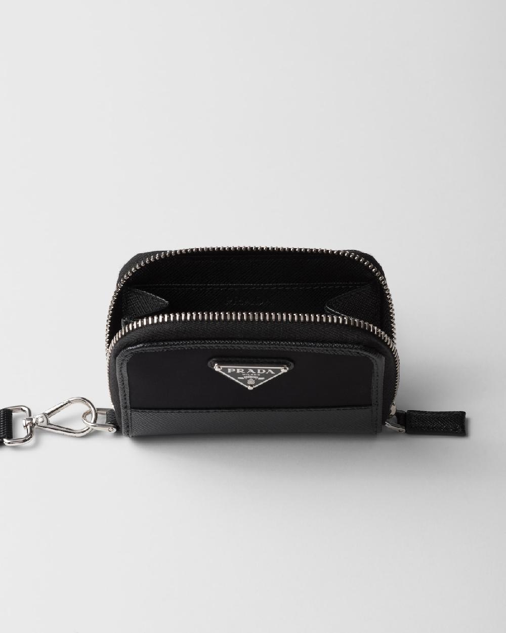 Prada Monedero de Re-Nylon y piel Saffiano