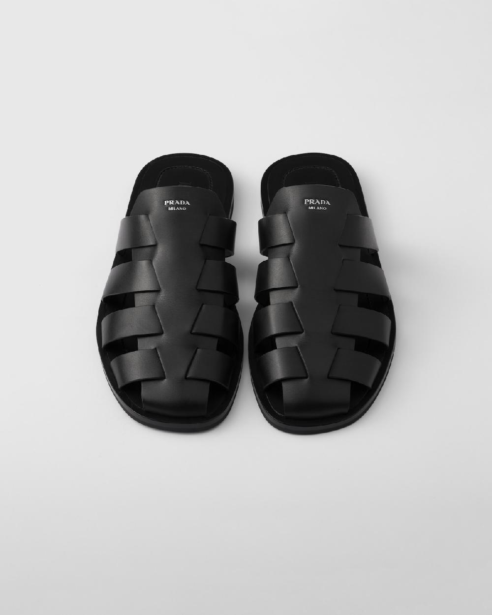 Prada Mules De Estilo Cangrejeras De Piel