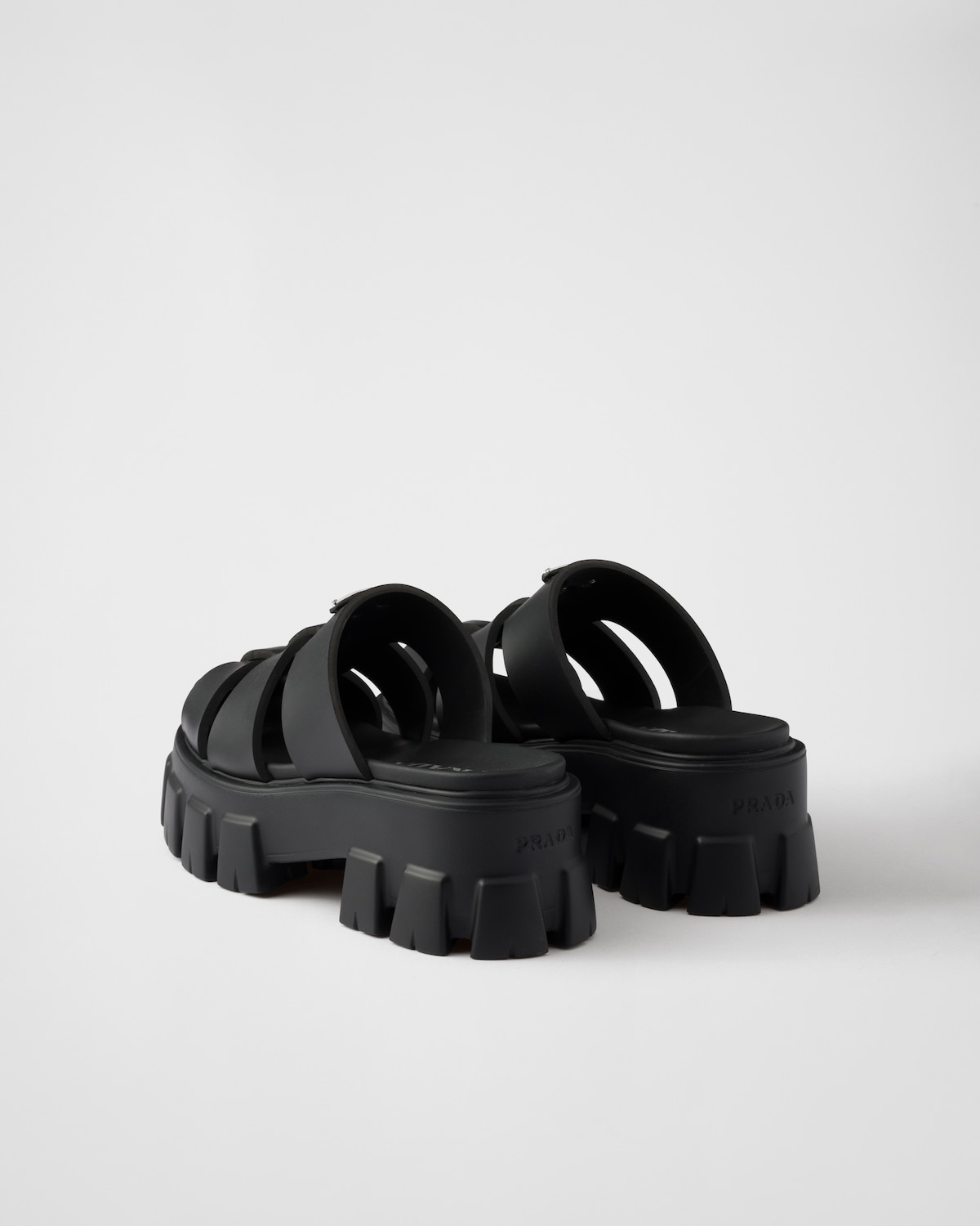 Prada Mules De Goma Monolith