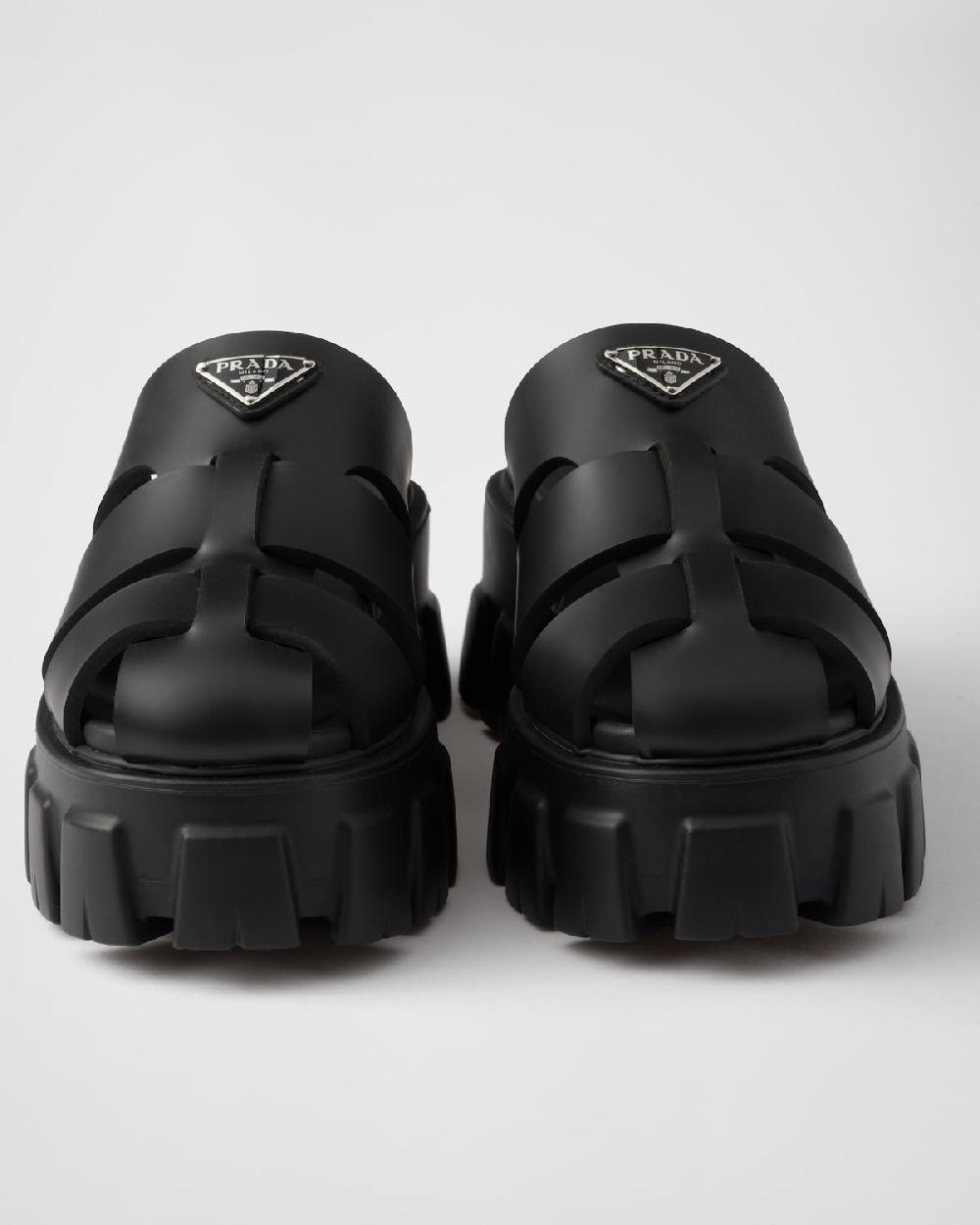 Prada Mules De Goma Monolith