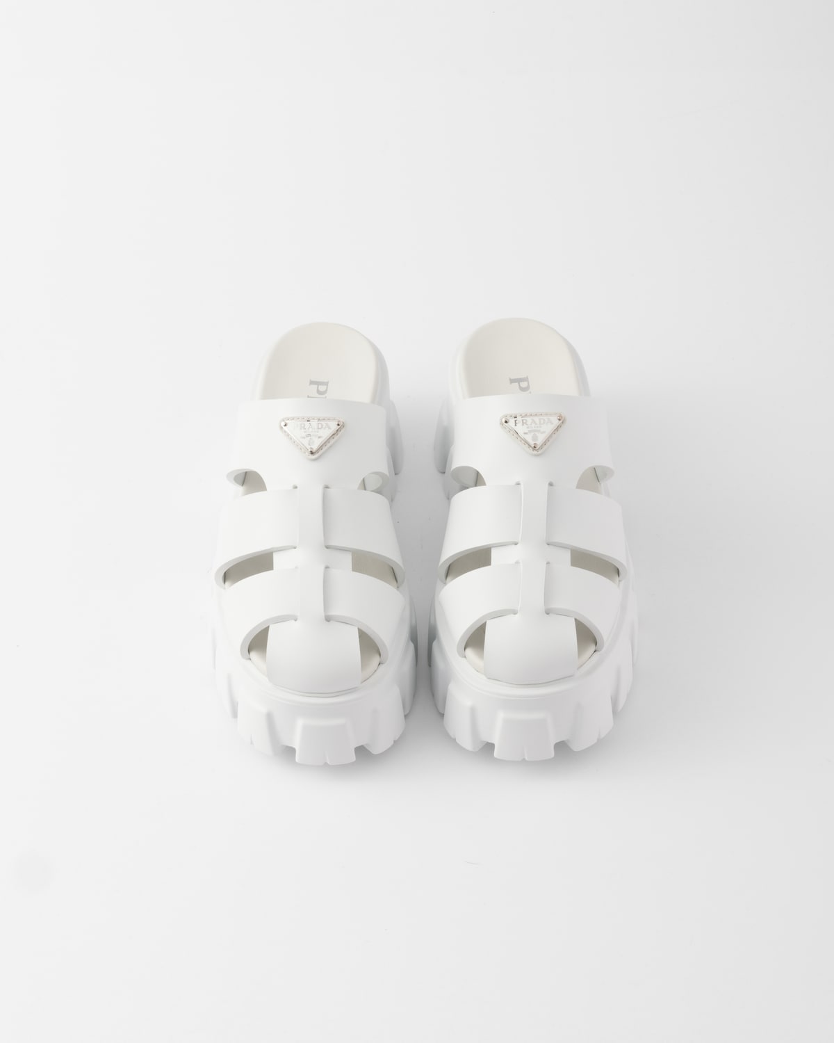 Prada Mules De Goma Monolith