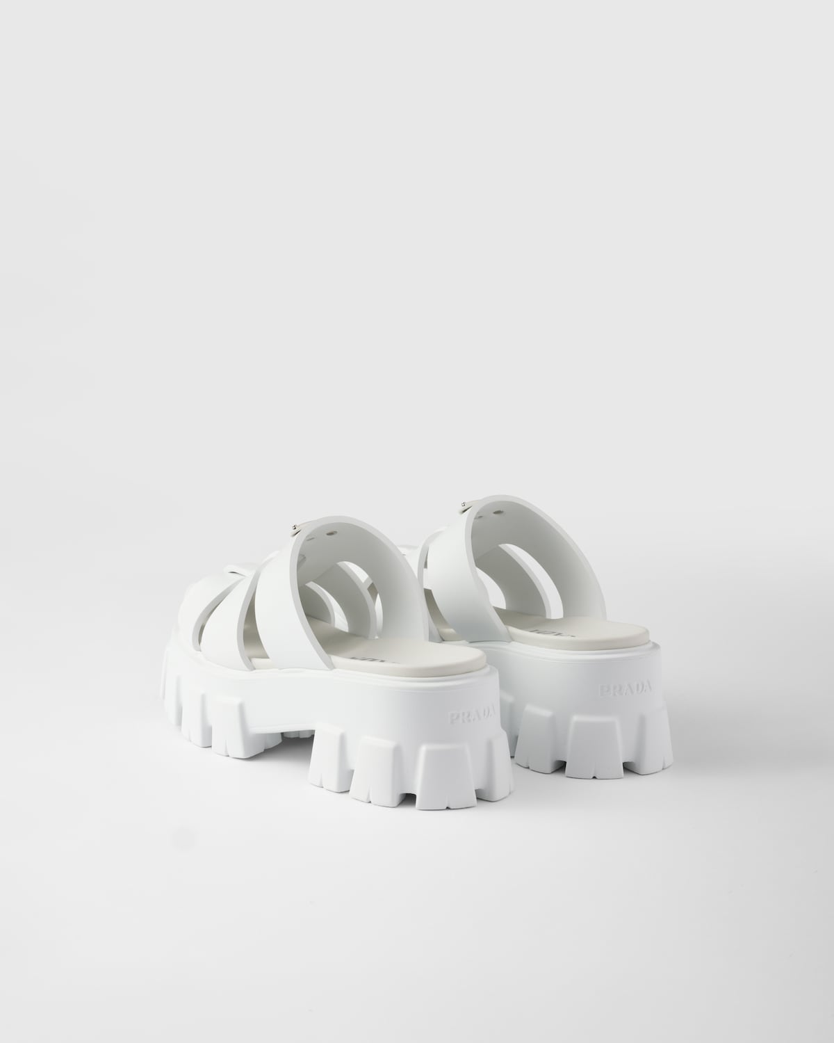 Prada Mules De Goma Monolith