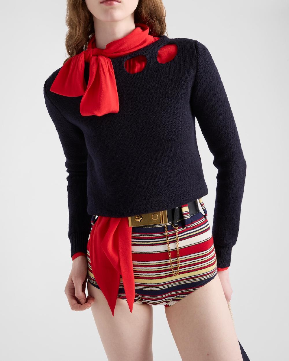 Prada Pantalones Cortos De Algodón