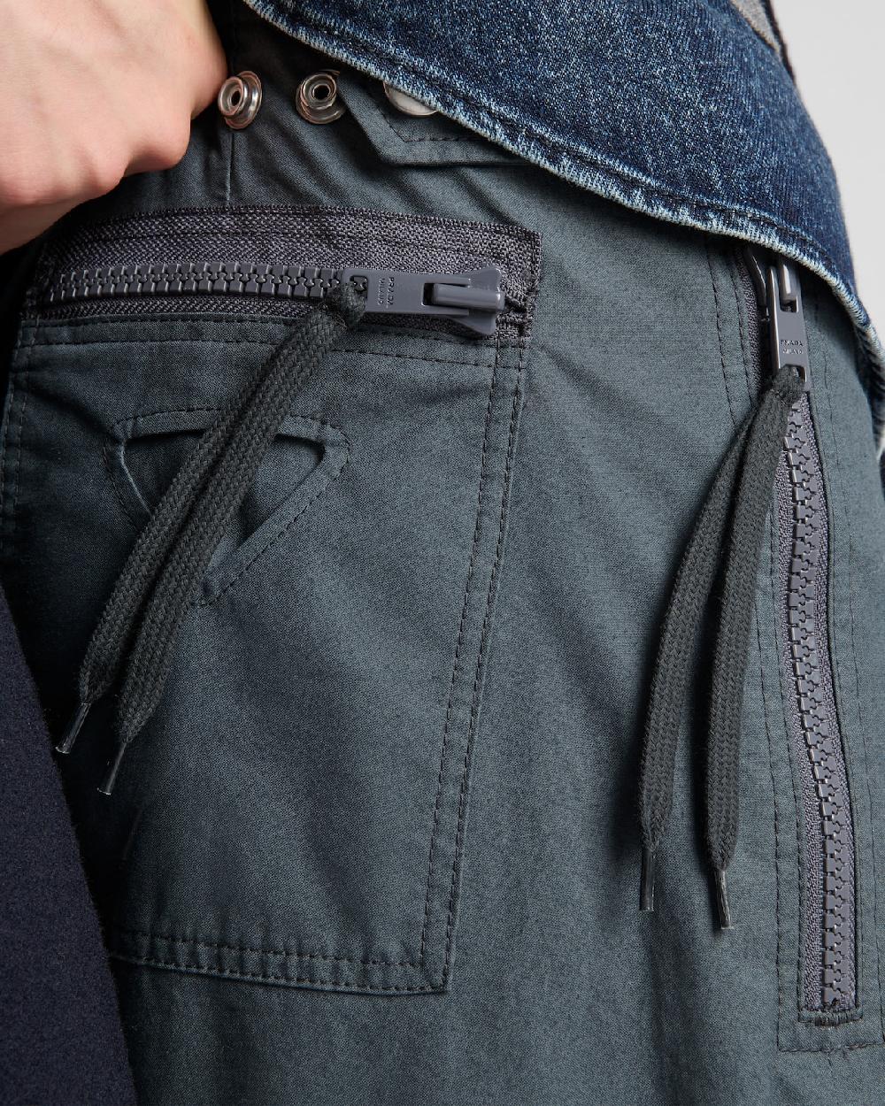 Prada Pantalones De Algodón Modulares