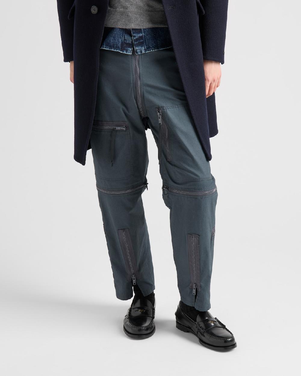 Prada Pantalones De Algodón Modulares