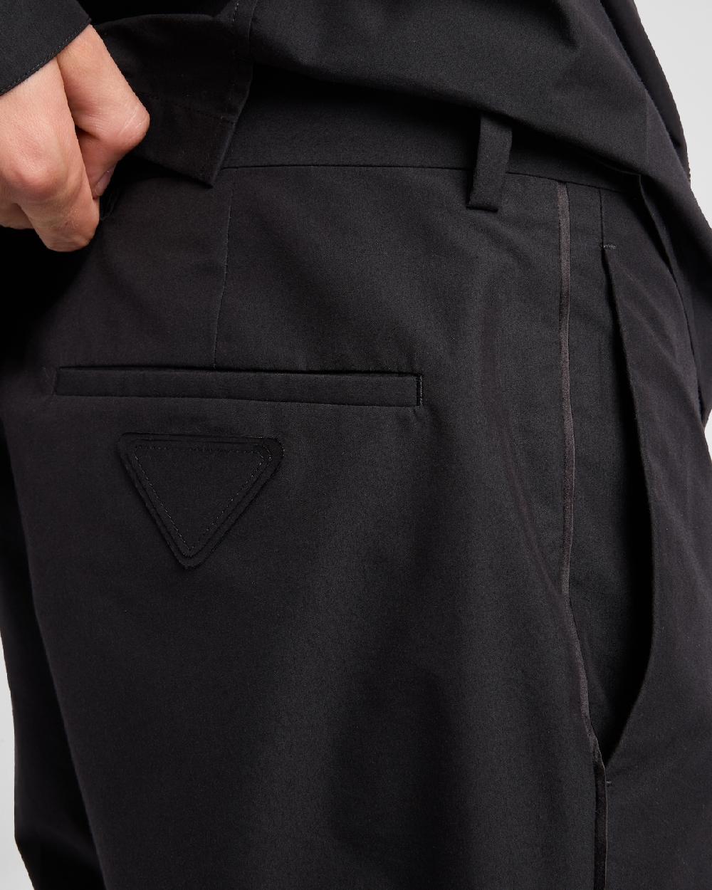 Prada Pantalones De Algodón Técnico