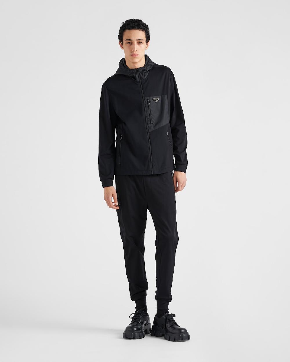 Prada Pantalones de algodón técnico y Re-Nylon