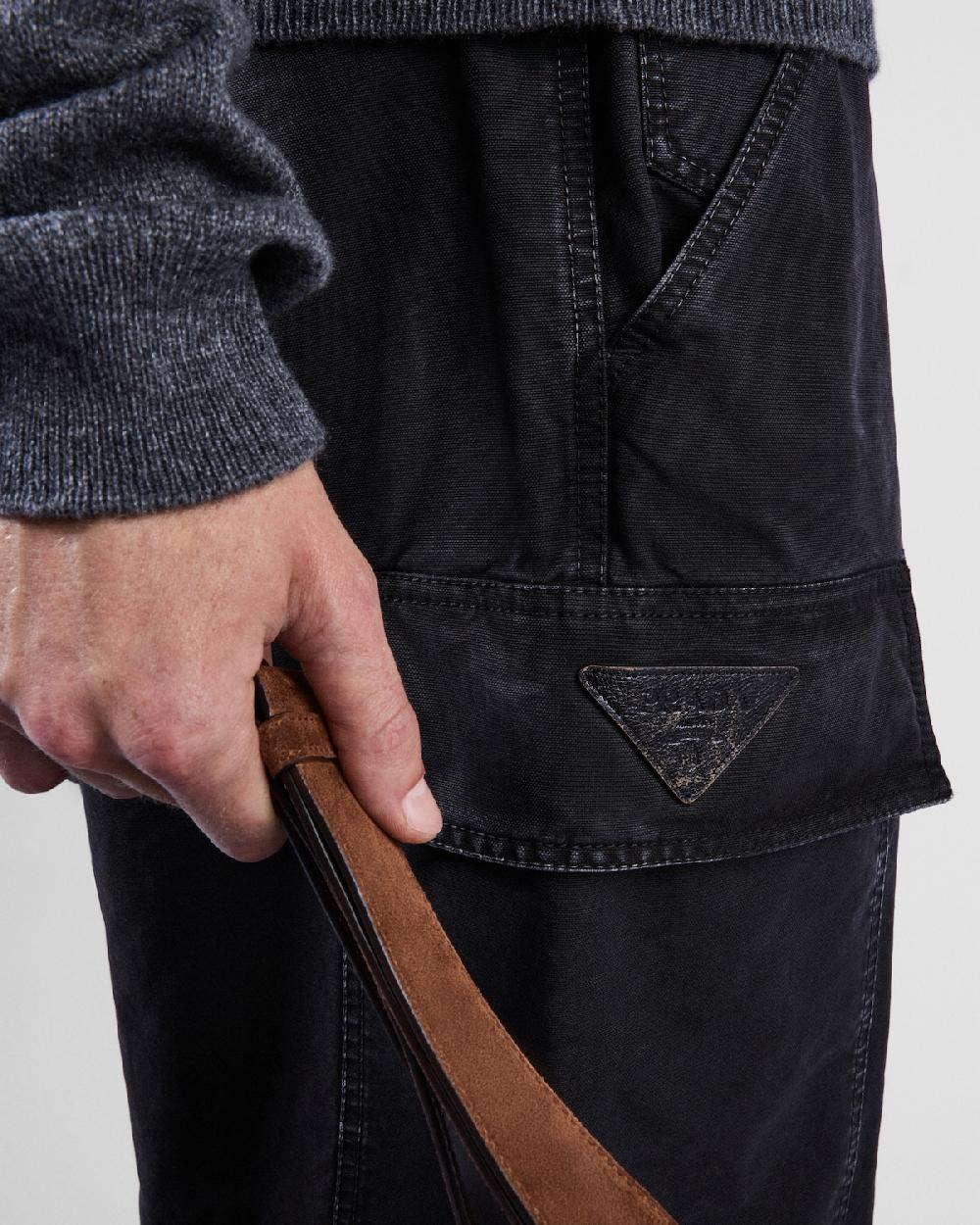 Prada Pantalones De Algodón Teñidos En Prenda