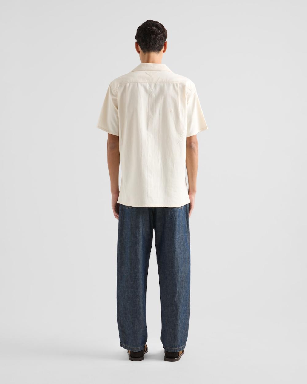 Prada Pantalones De Cambray