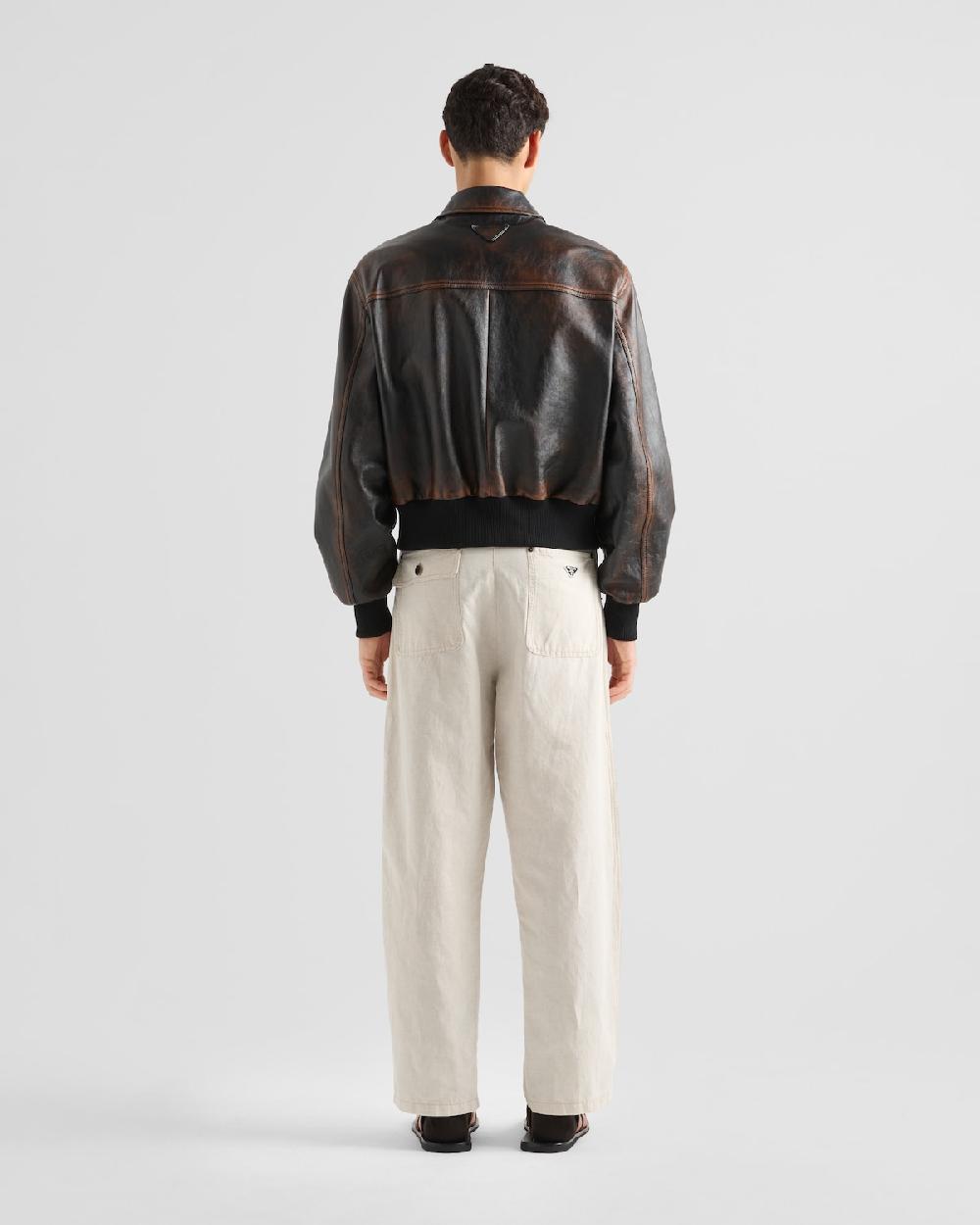 Prada Pantalones De Cambray