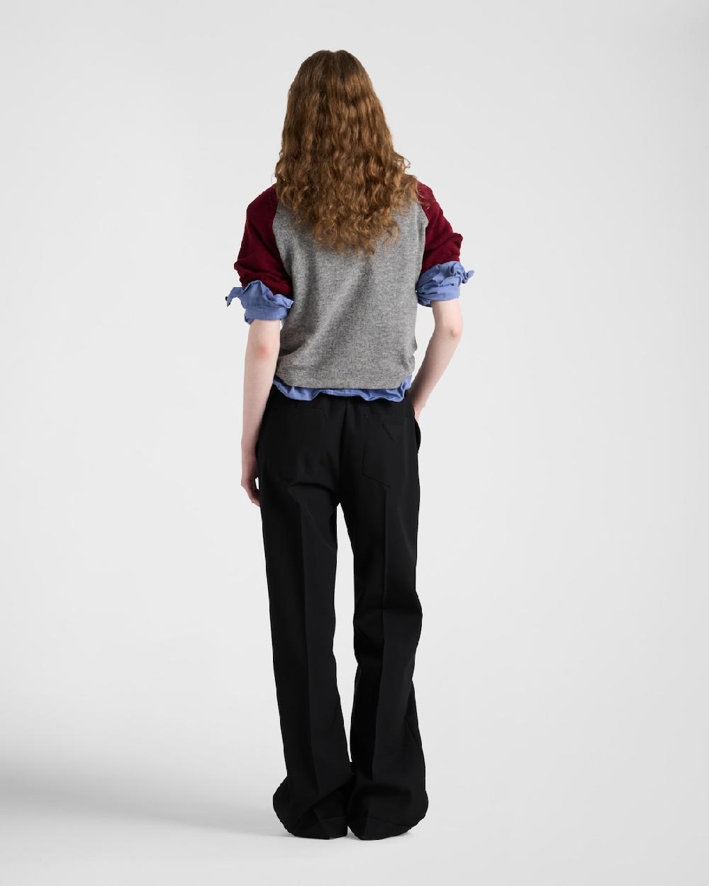 Prada Pantalones De Gabardina