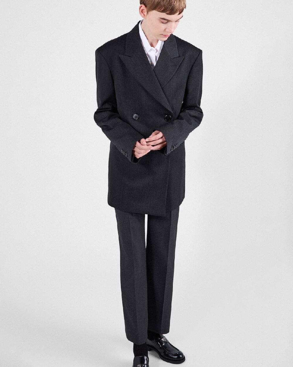 Prada Pantalones De Gabardina