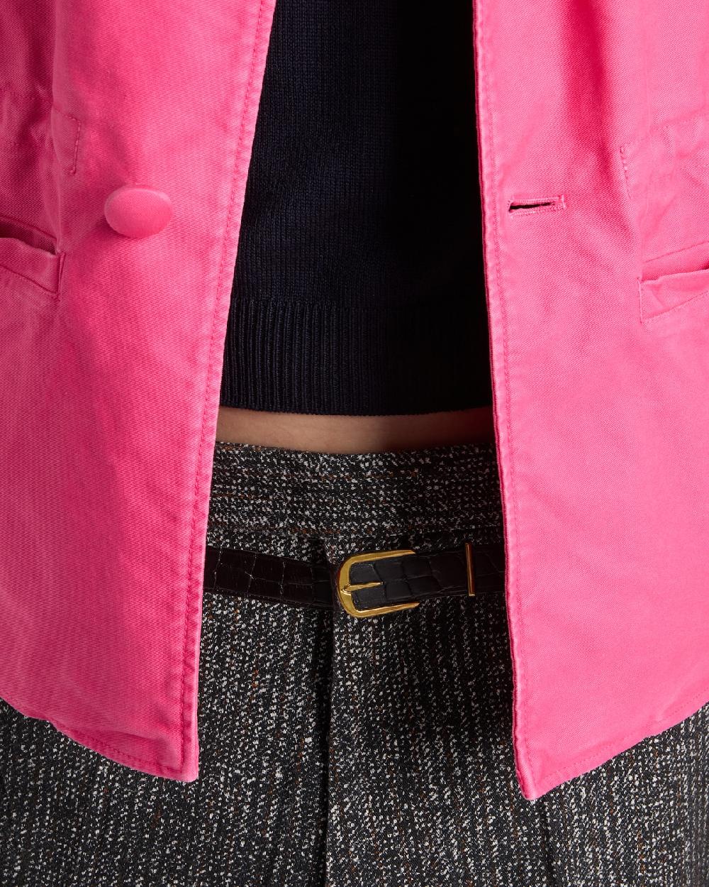 Prada Pantalones De Gabardina De Algodón