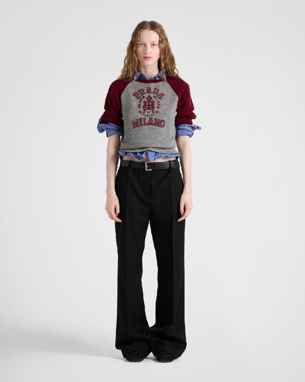 Prada Pantalones de gabardina