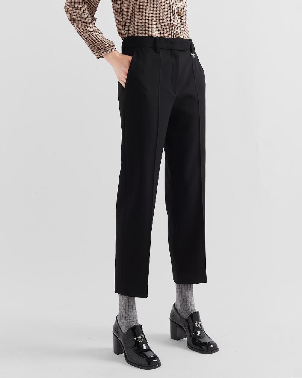 Prada Pantalones De Grain De Poudre