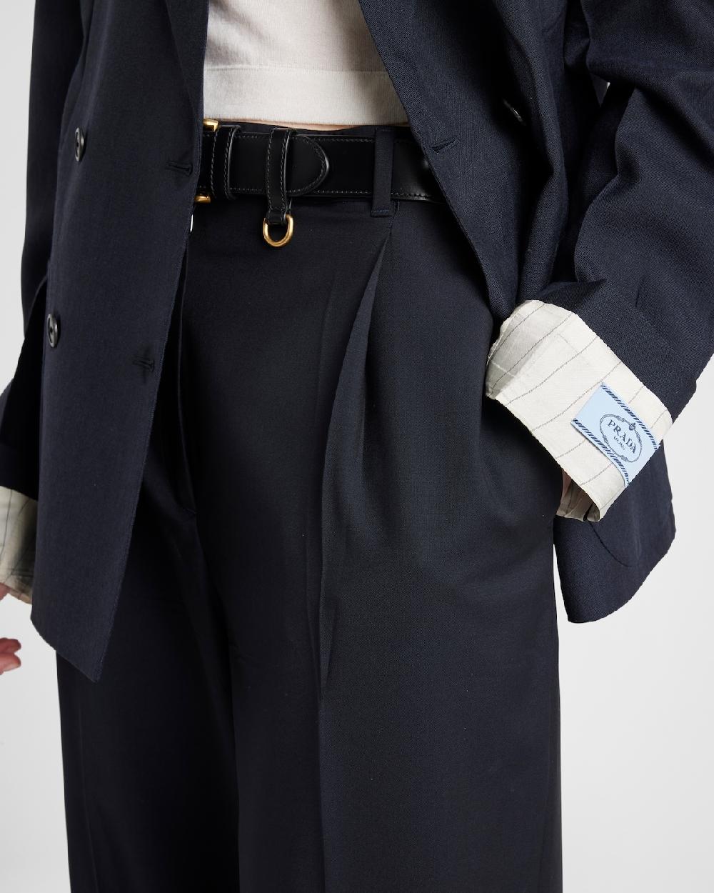 Prada Pantalones De Kid Mohair