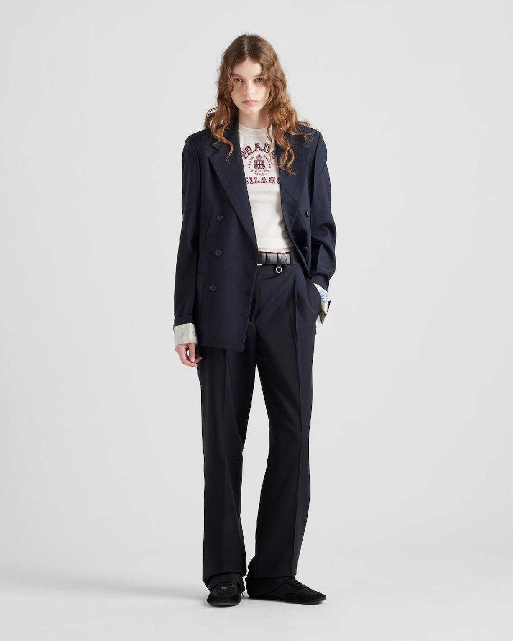 Prada Pantalones de kid mohair