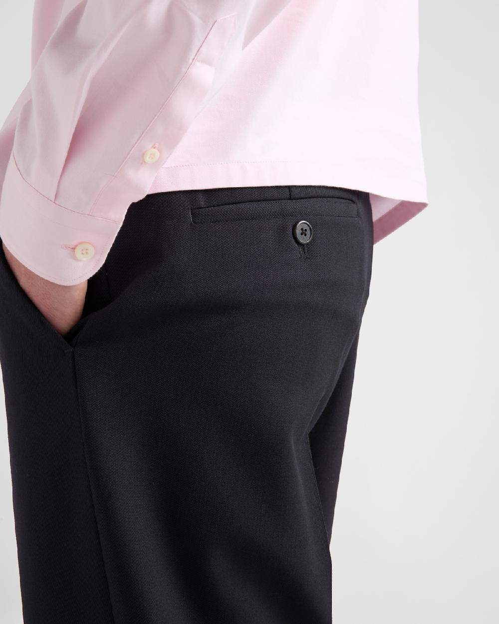 Prada Pantalones De Lana