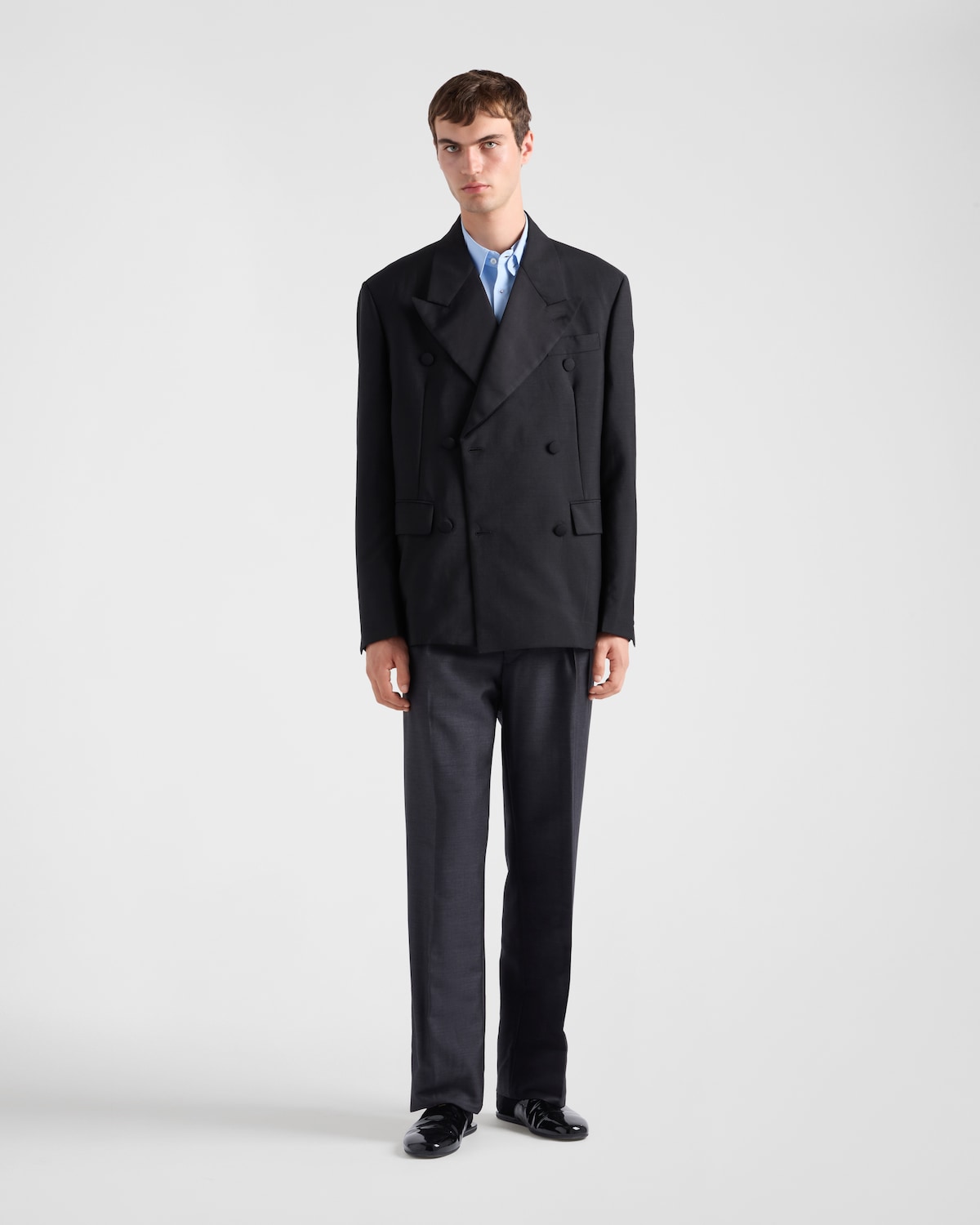 Prada Pantalones de lana mohair