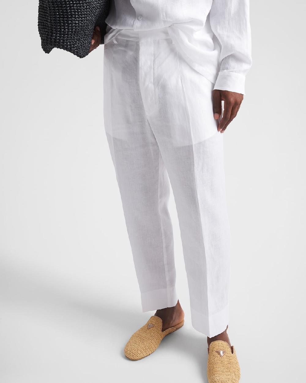 Prada Pantalones De Lino